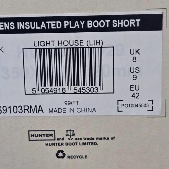 Hunter Original Play Waterproof and Insulated Short Rain Boot in Logo Red
